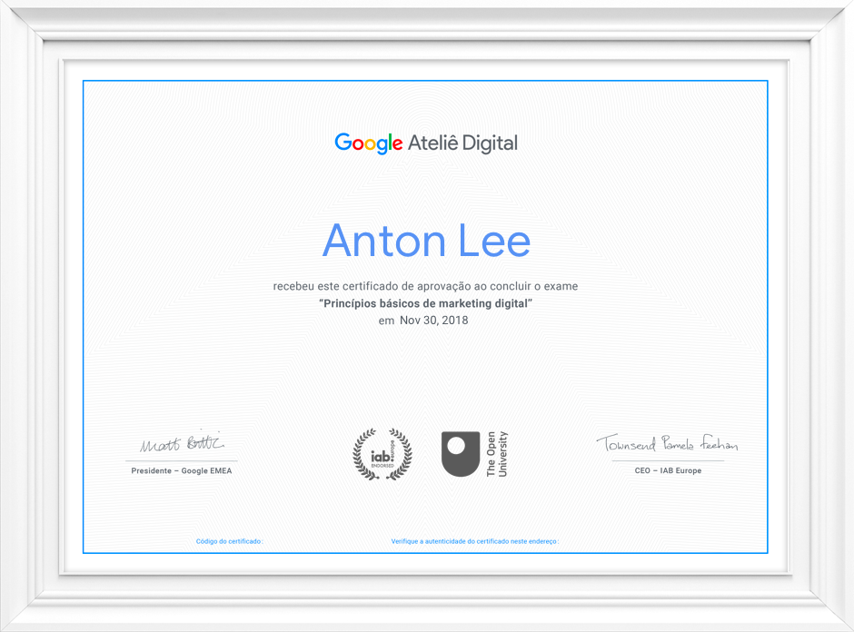 curso gratuito de marketing digital oferecido pela Google vem com certificado